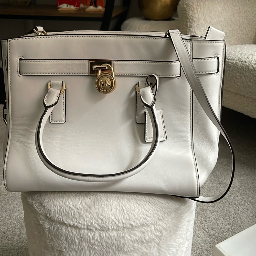Michael Kors white handbag